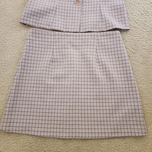 Forever 21 Y2K Pink Purple Plaid Skirt